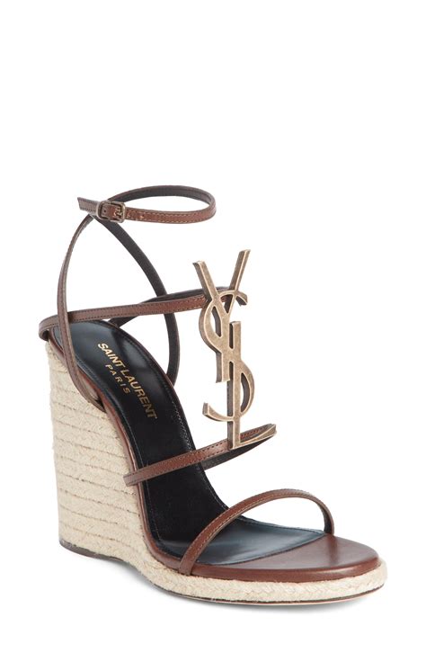 ysl yves saint laurent wedge platform|saint laurent espadrille wedge.